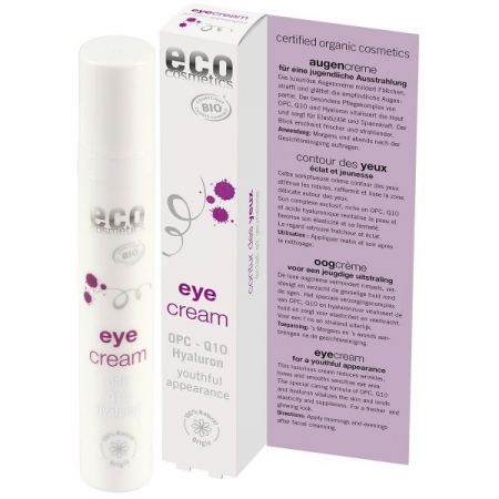 Eco Cosmetics ECO Krem POD OCZY z OPC, Q10 i kwasem hialuronowym 15 ml